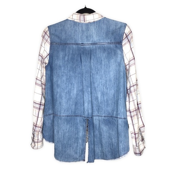 Free People Road Trip Flannel Plaid Button Down Shirt - Picture 4 of 10